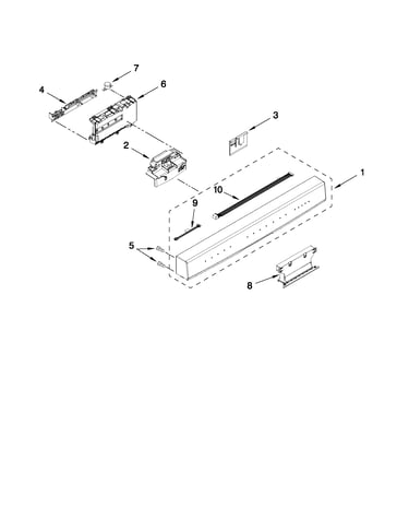 Control panel and latch parts