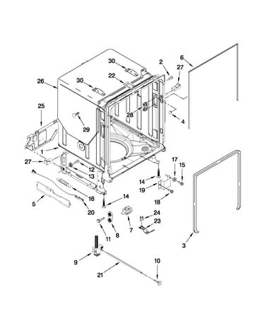 Tub and frame parts