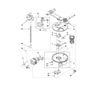Kenmore Elite 66513966K013 pump, washarm and motor parts diagram