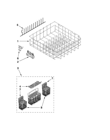 Lower rack parts