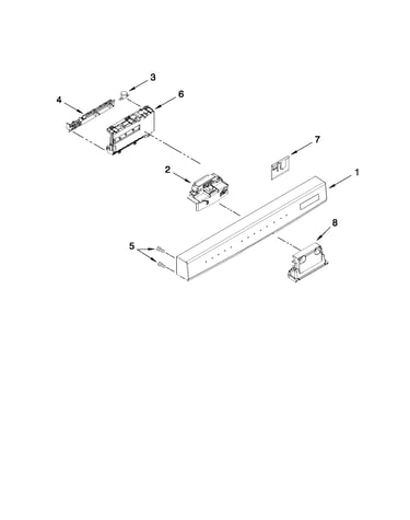 Control panel and latch parts