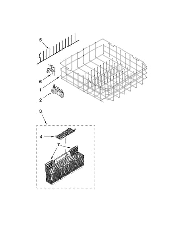 Lower rack parts