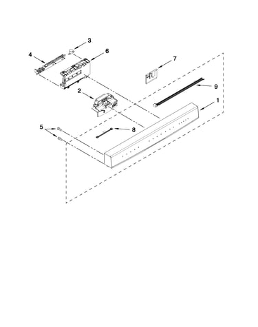 Control panel and latch parts