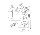 Kenmore 66514063K012 pump, washarm and motor parts diagram
