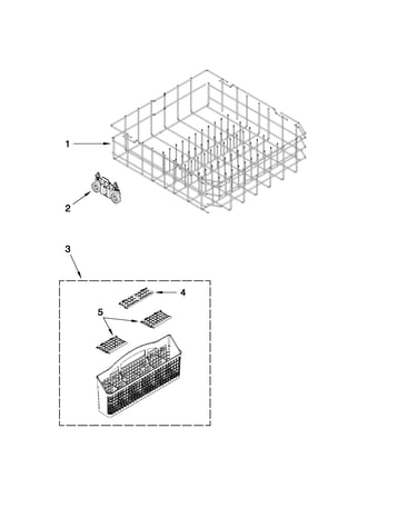 Lower rack parts