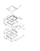 Refrigerator shelf parts