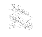 Kenmore 10651113210 motor and ice container parts diagram