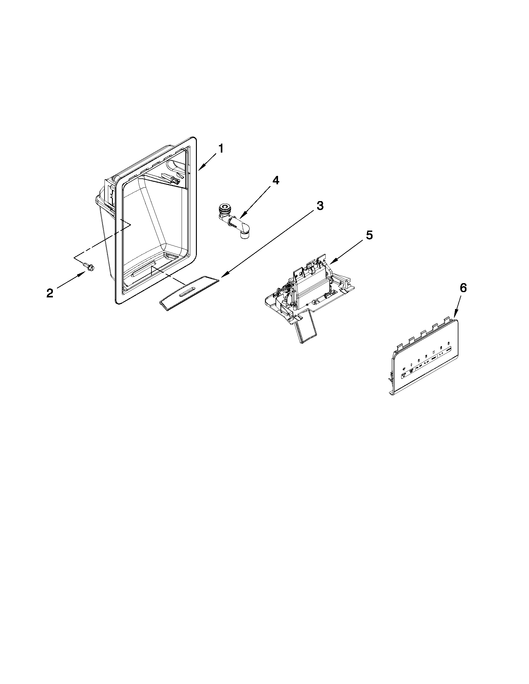 Dispenser front parts
