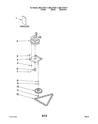Motor and drive parts