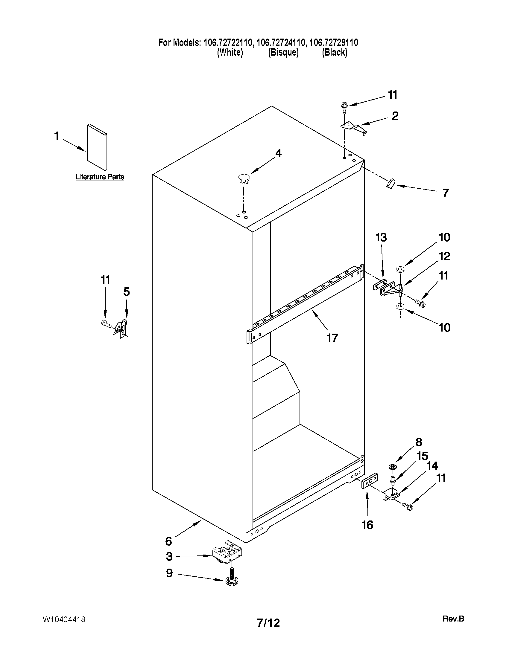 CABINET PARTS