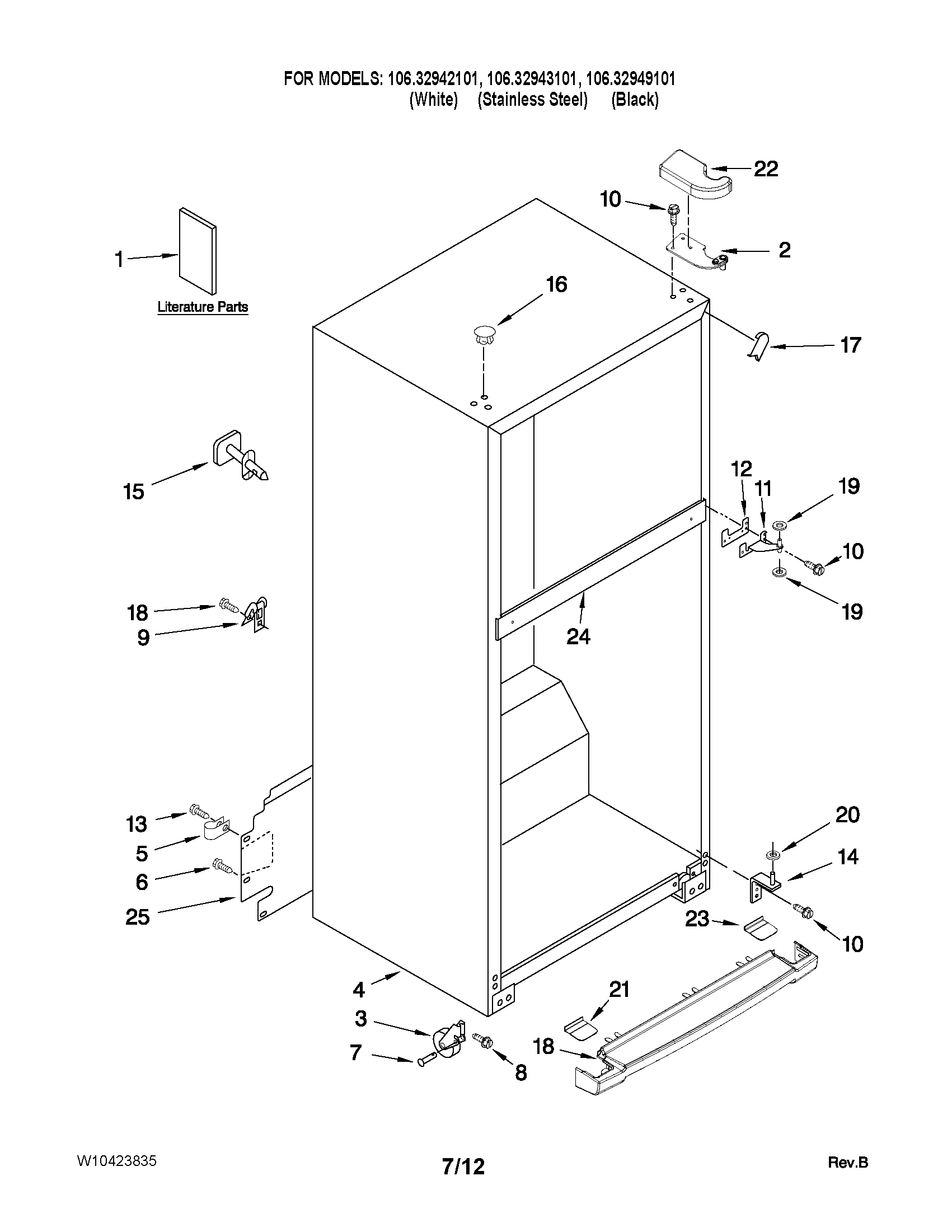 CABINET PARTS