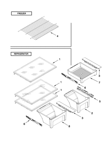Shelf parts