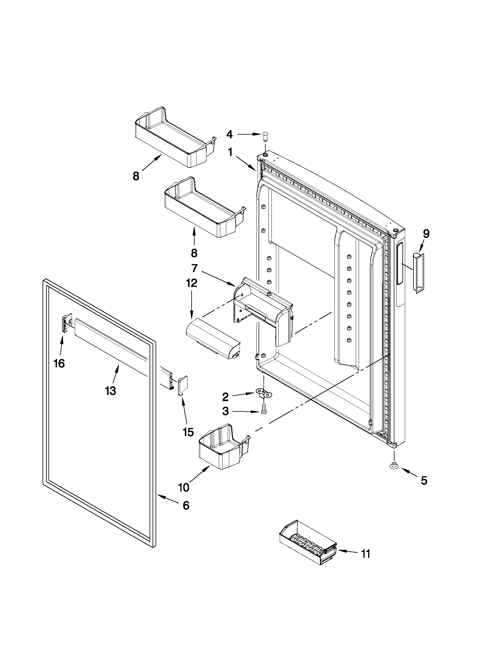 REFRIGERATOR DOOR PARTS