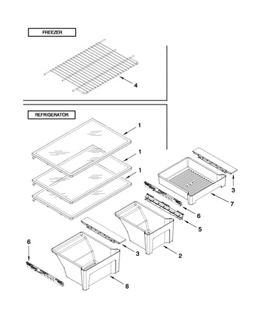Shelf parts