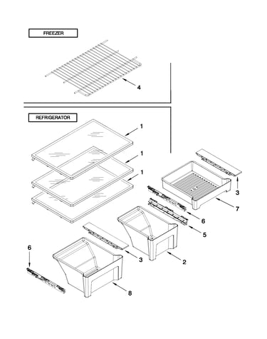 Shelf parts