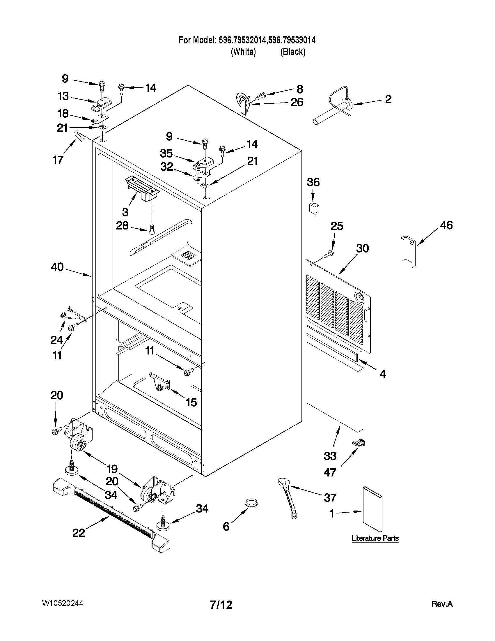 CABINET PARTS