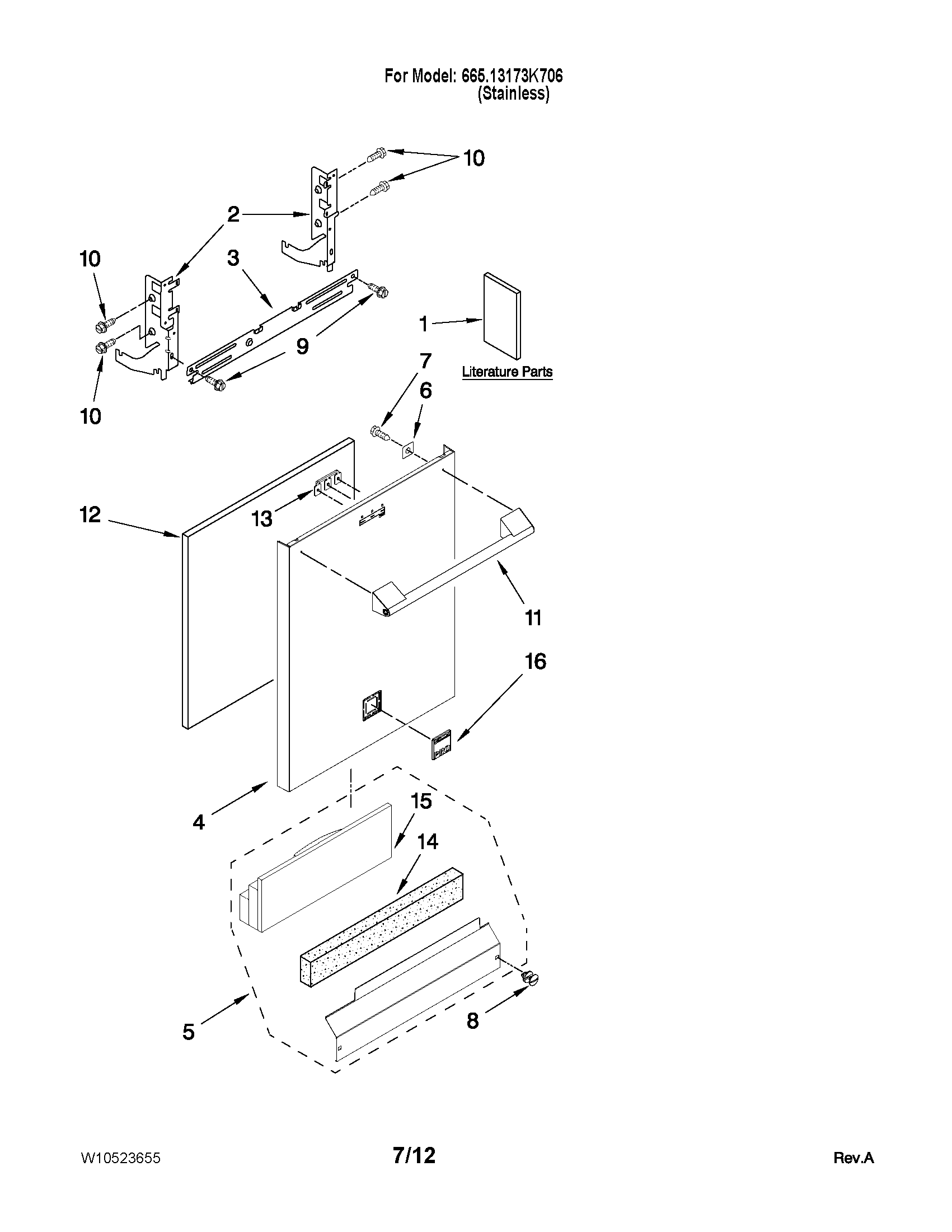 Door and panel parts