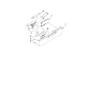 Kenmore Pro 66513173K706 control panel and latch parts diagram