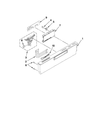 Control panel and latch parts