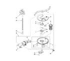 Kenmore Pro 66513173K706 pump, washarm and motor parts diagram