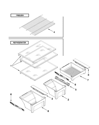 Shelf parts