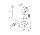 Kenmore Elite 66513933K017 pump, washarm and motor parts diagram