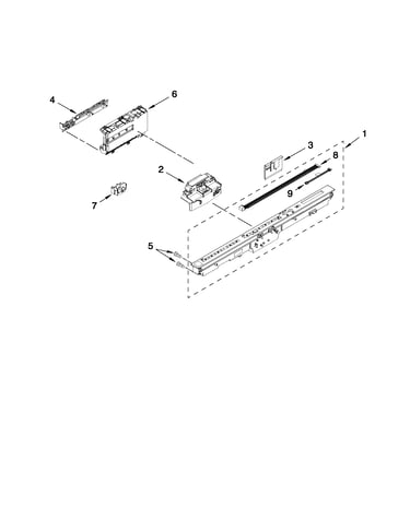 Control panel and latch parts