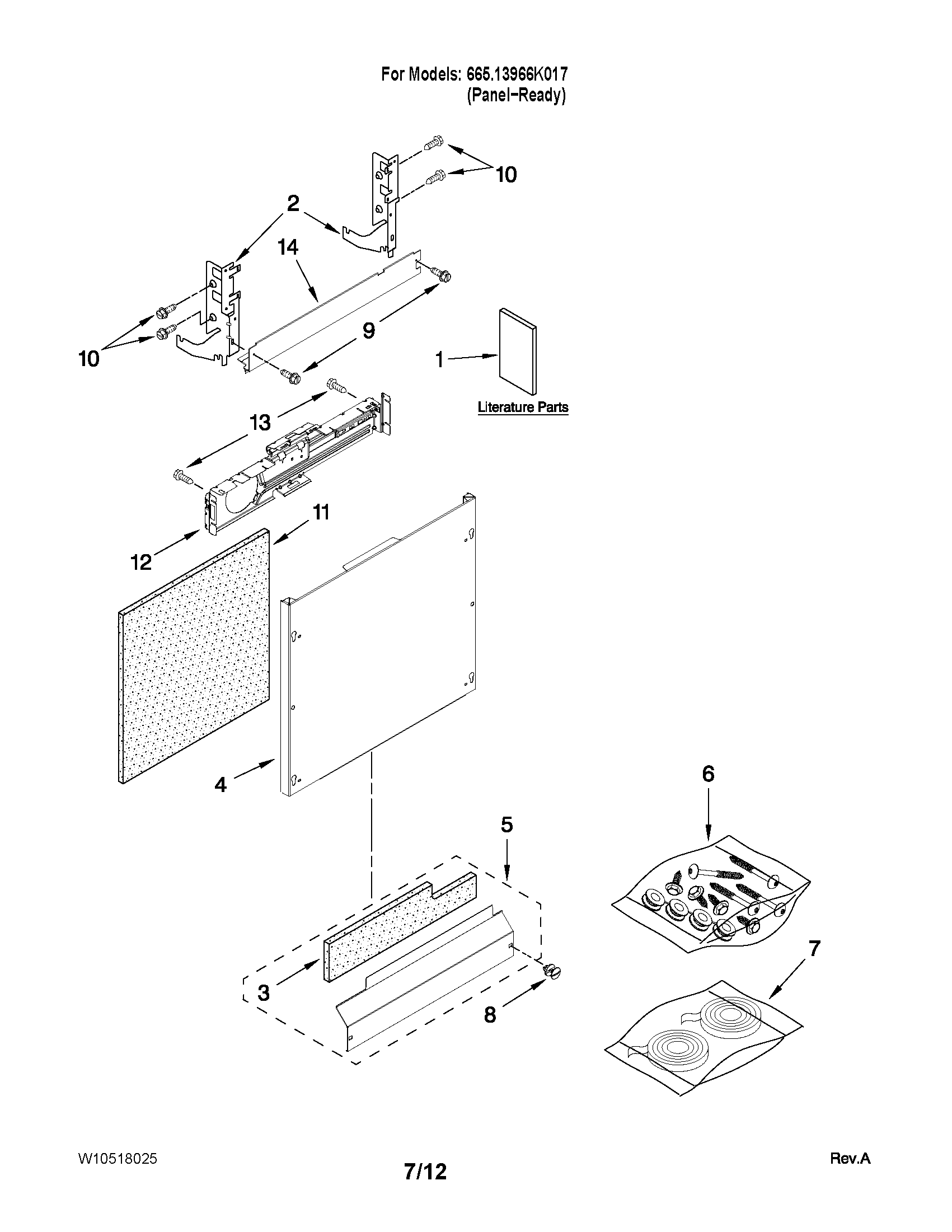 Door and panel parts