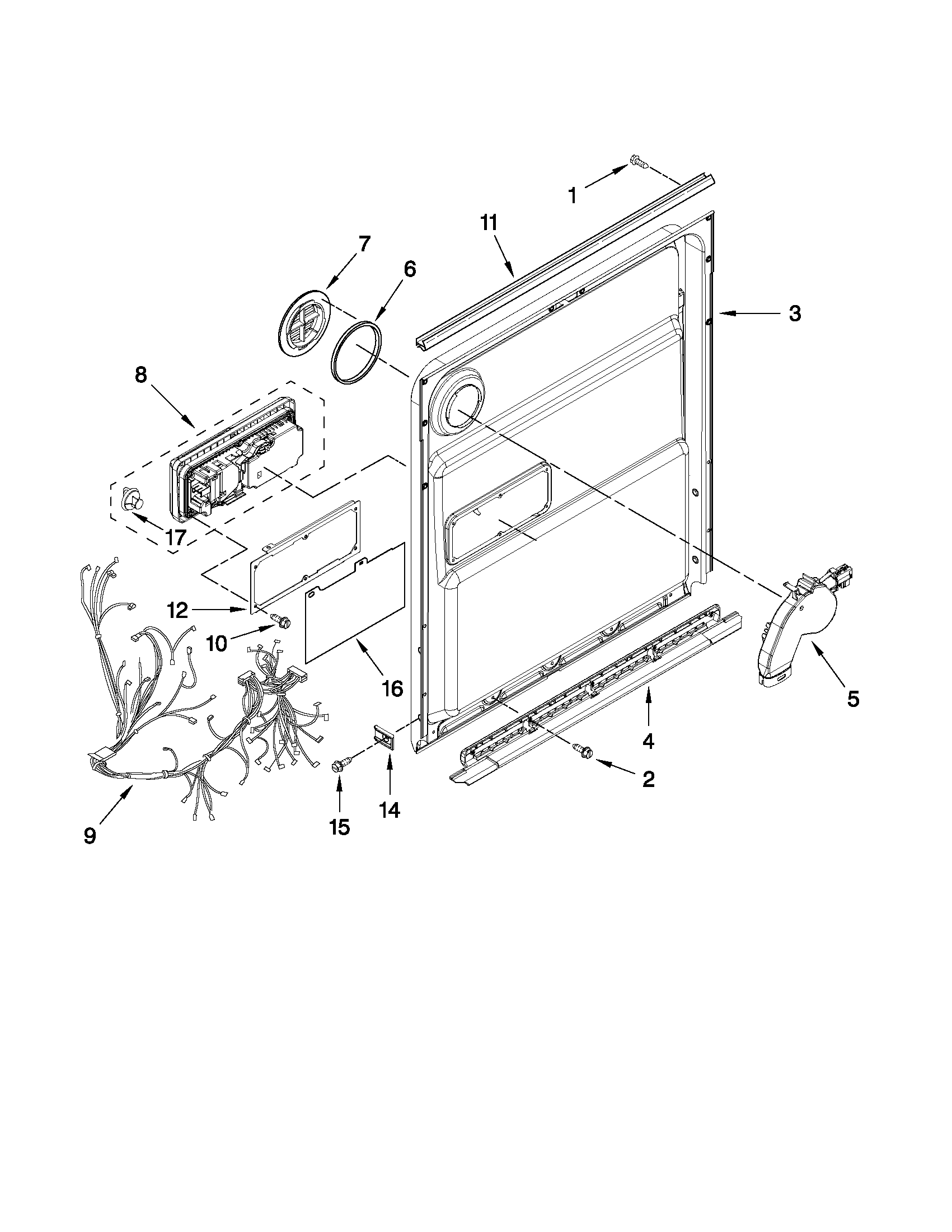 Inner door parts