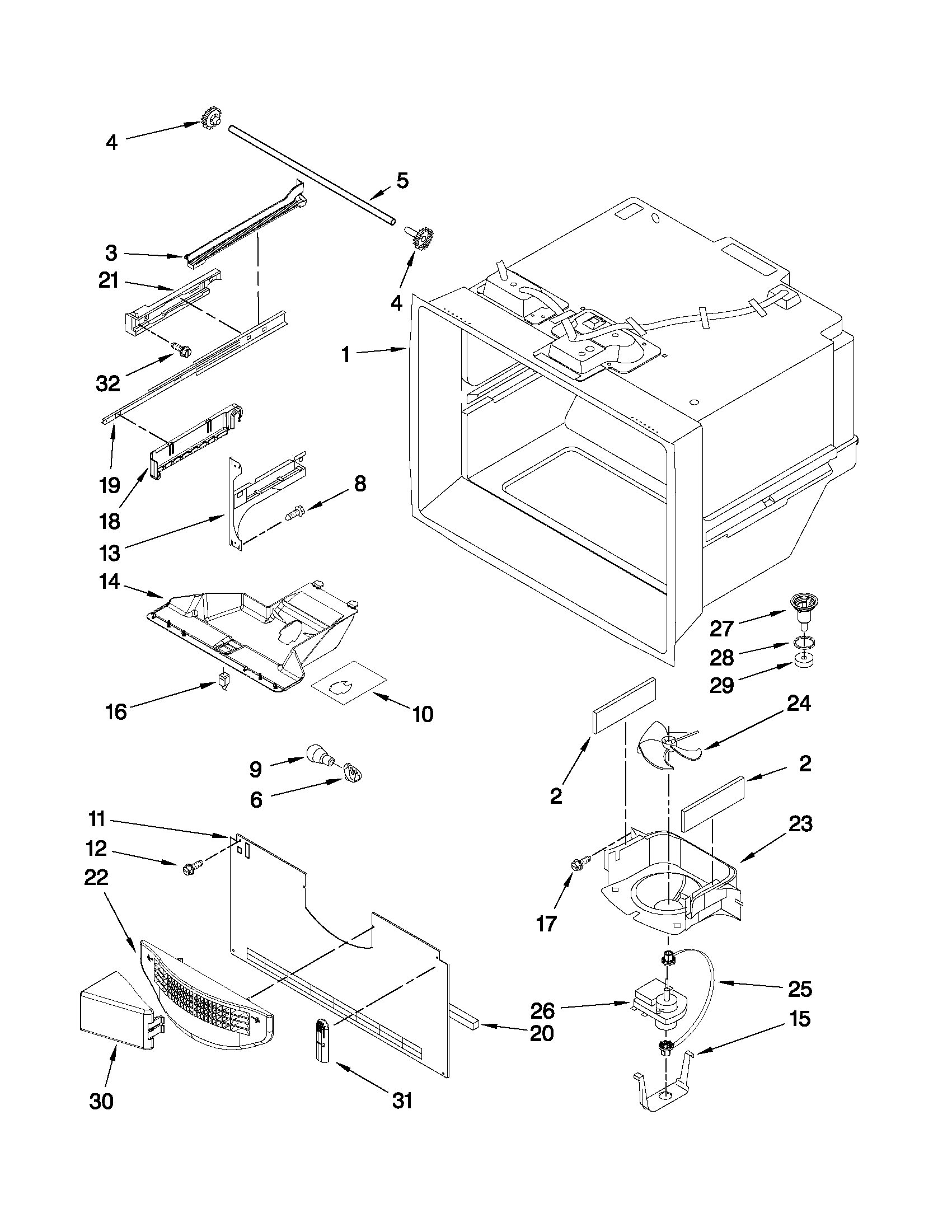 FREEZER LINER PARTS