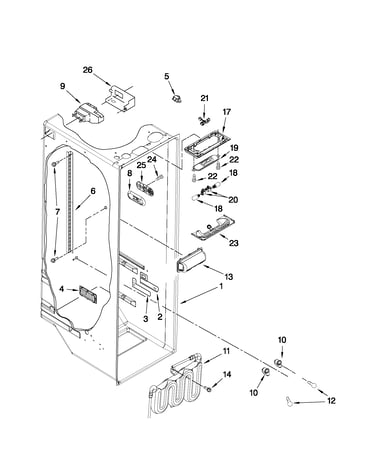 Refrigerator liner parts