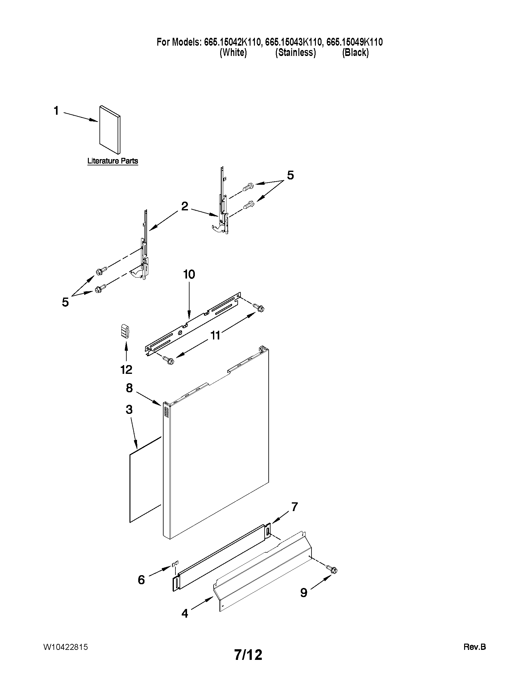 Door and panel parts