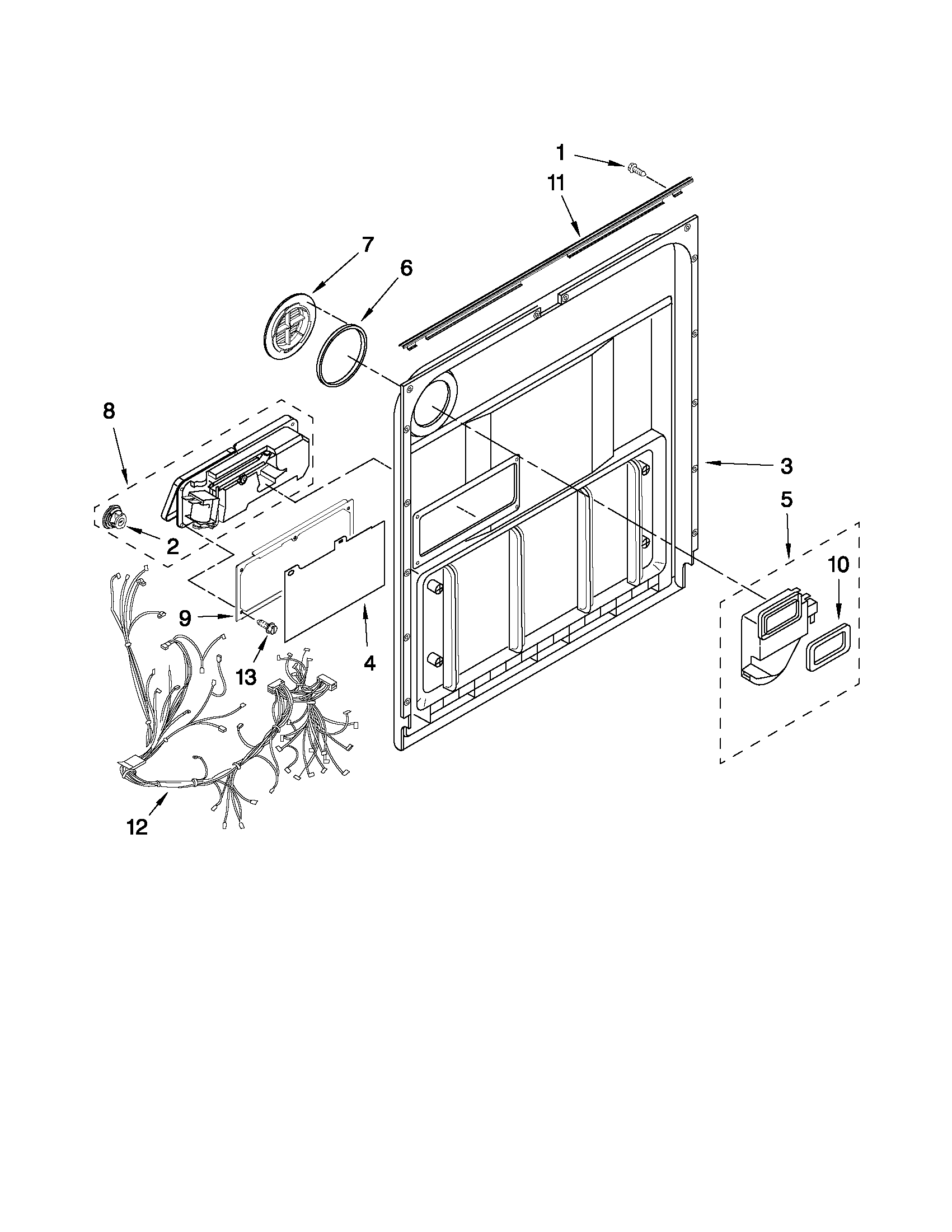 Inner door parts