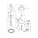 Kenmore 11021252112 basket and tub parts diagram