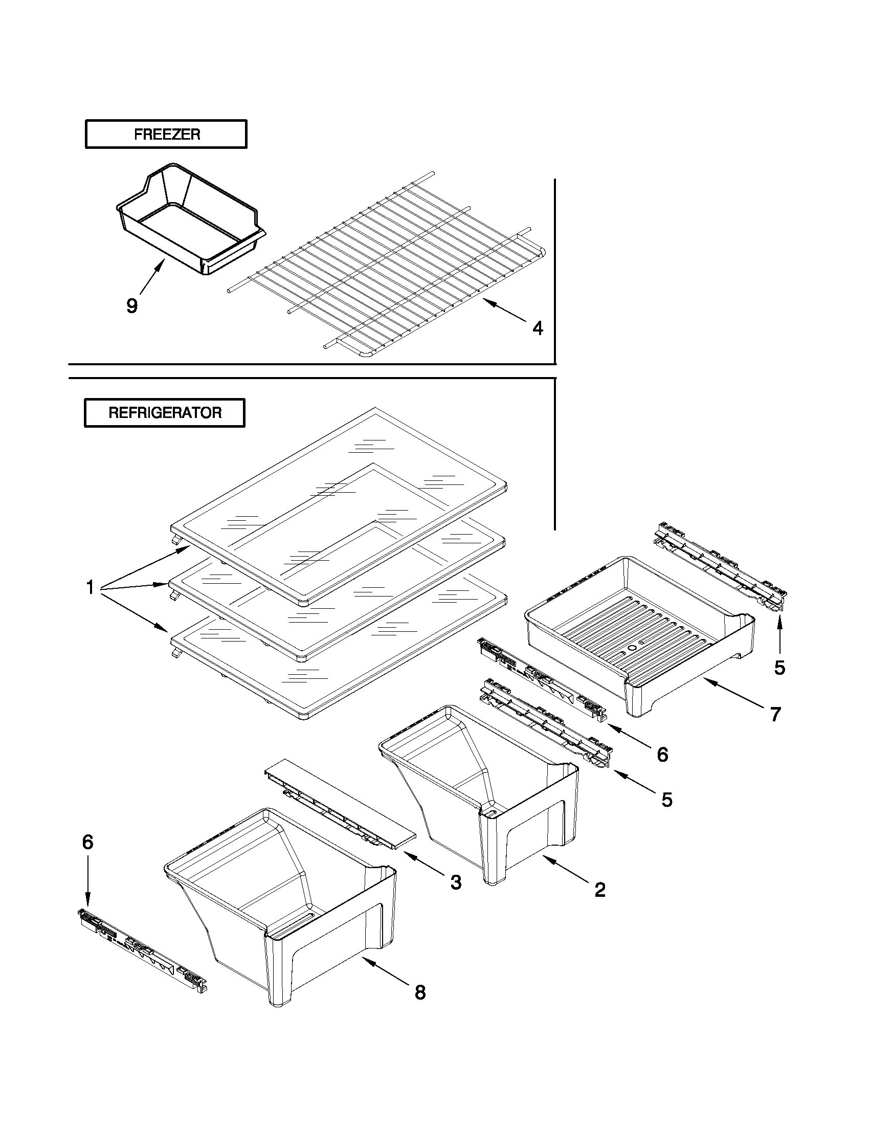 Shelf parts