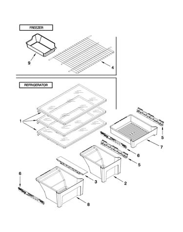 Shelf parts
