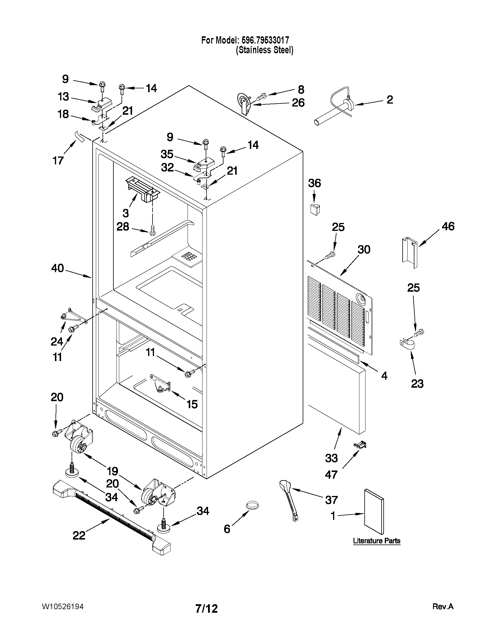 CABINET PARTS