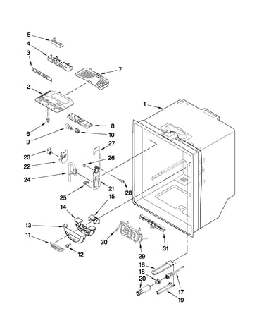 Refrigerator liner parts