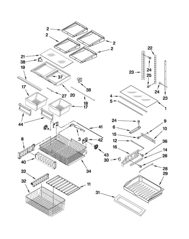 Shelf parts