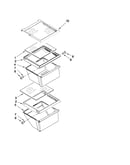 Refrigerator shelf parts