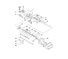 Kenmore 10659919703 motor and ice container parts diagram