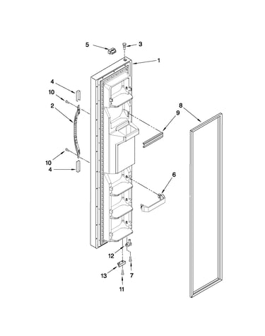 Freezer door parts
