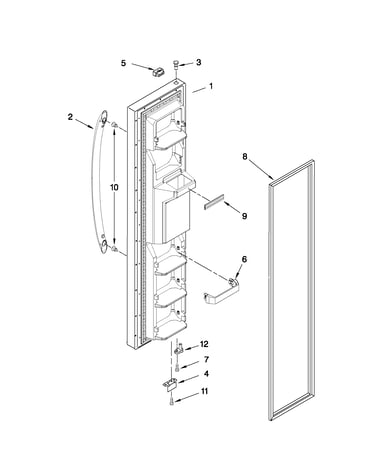 Freezer door parts