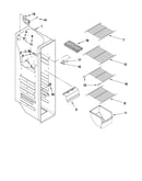 Freezer liner parts