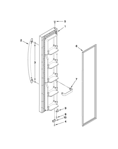 Freezer door parts