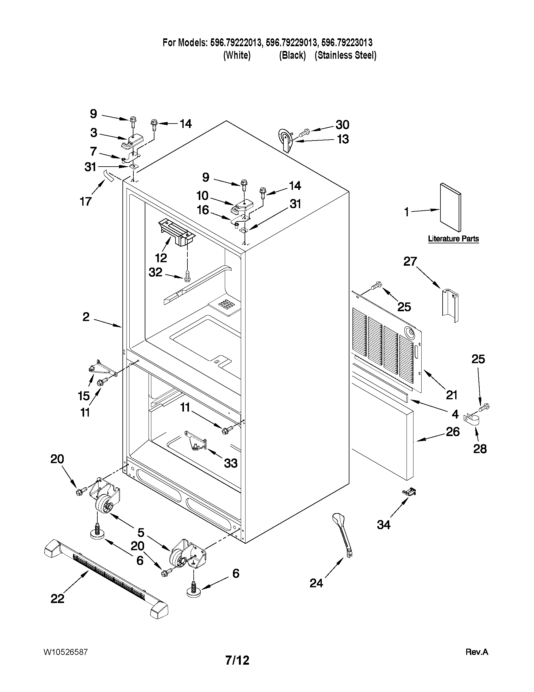 Cabinet parts