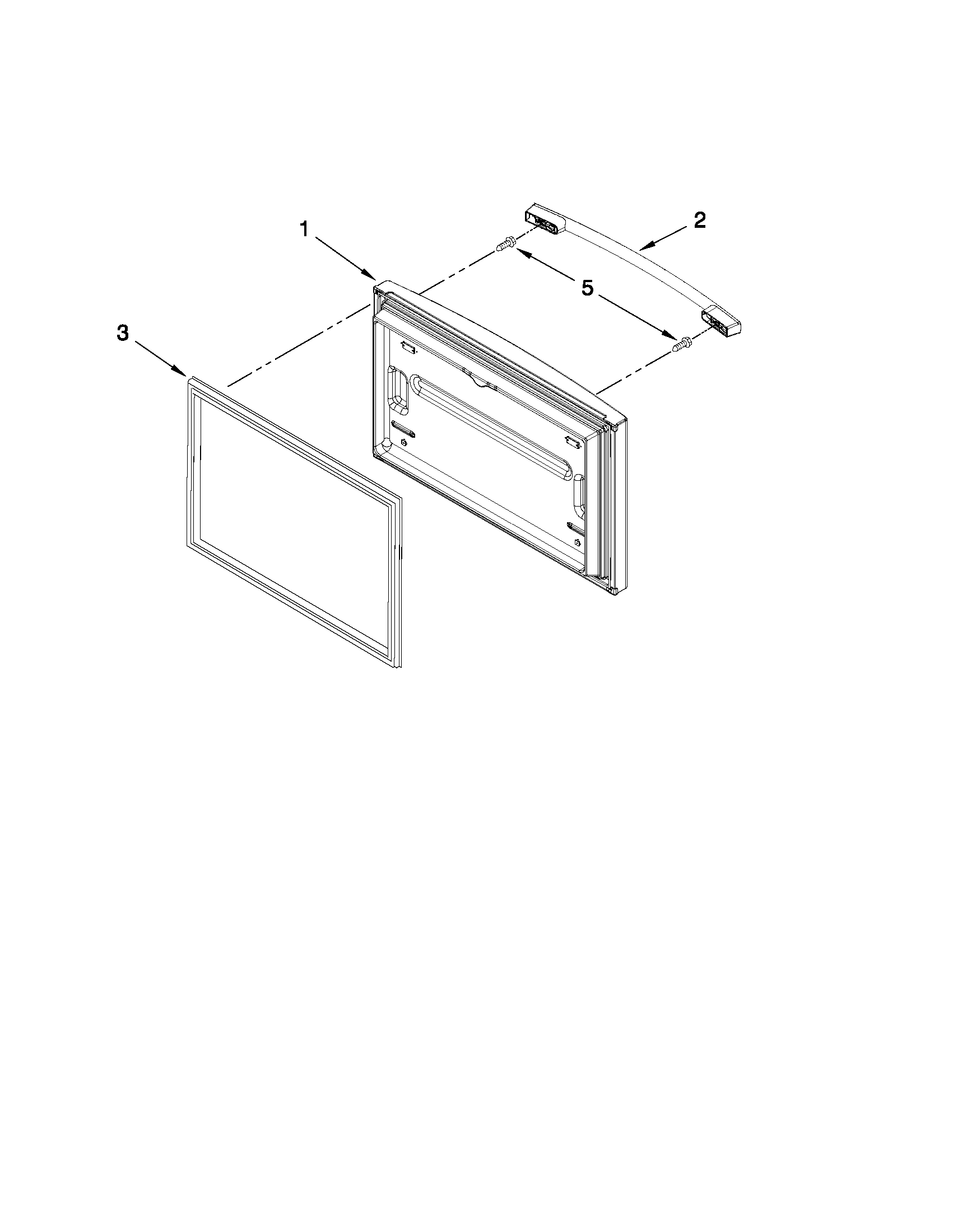 Freezer door parts