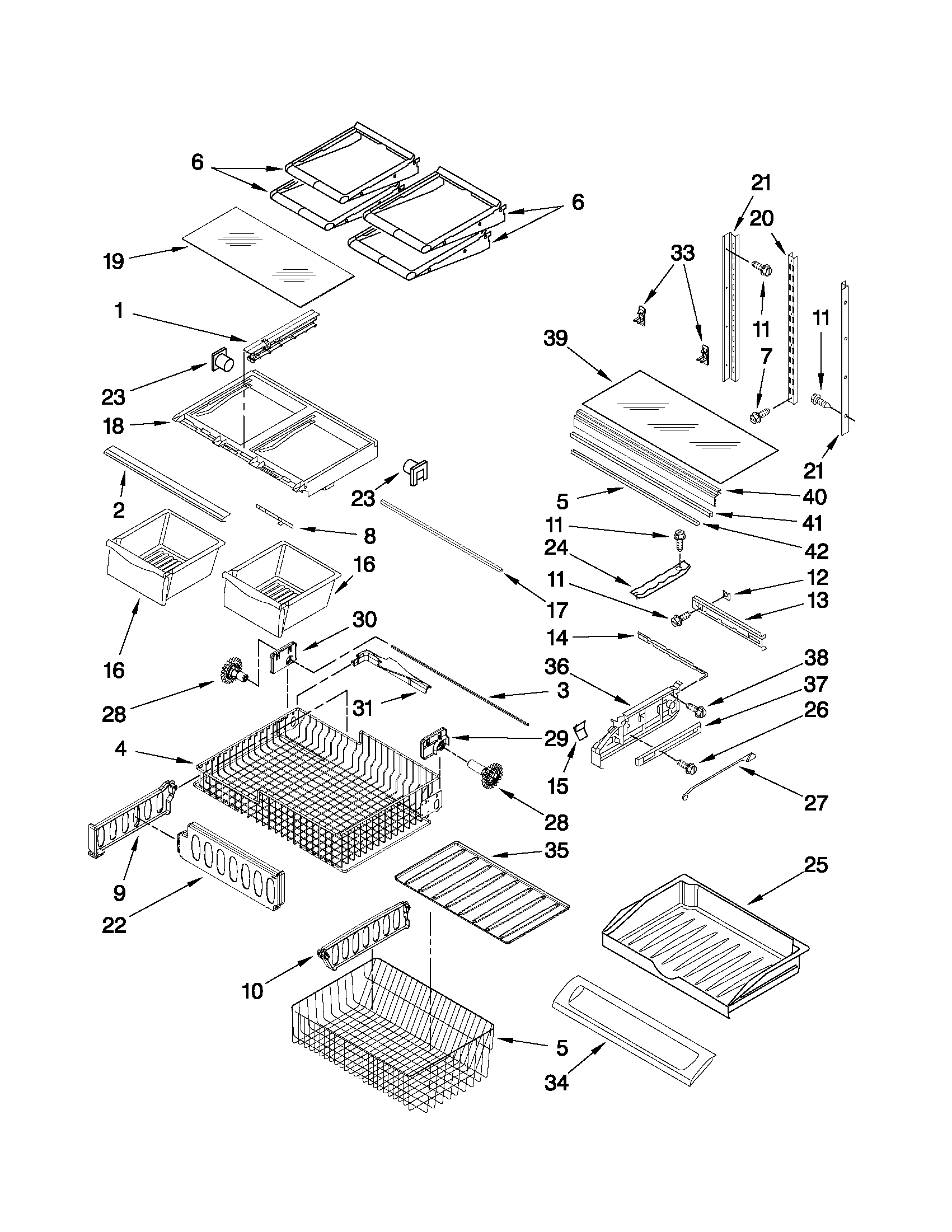Shelf parts