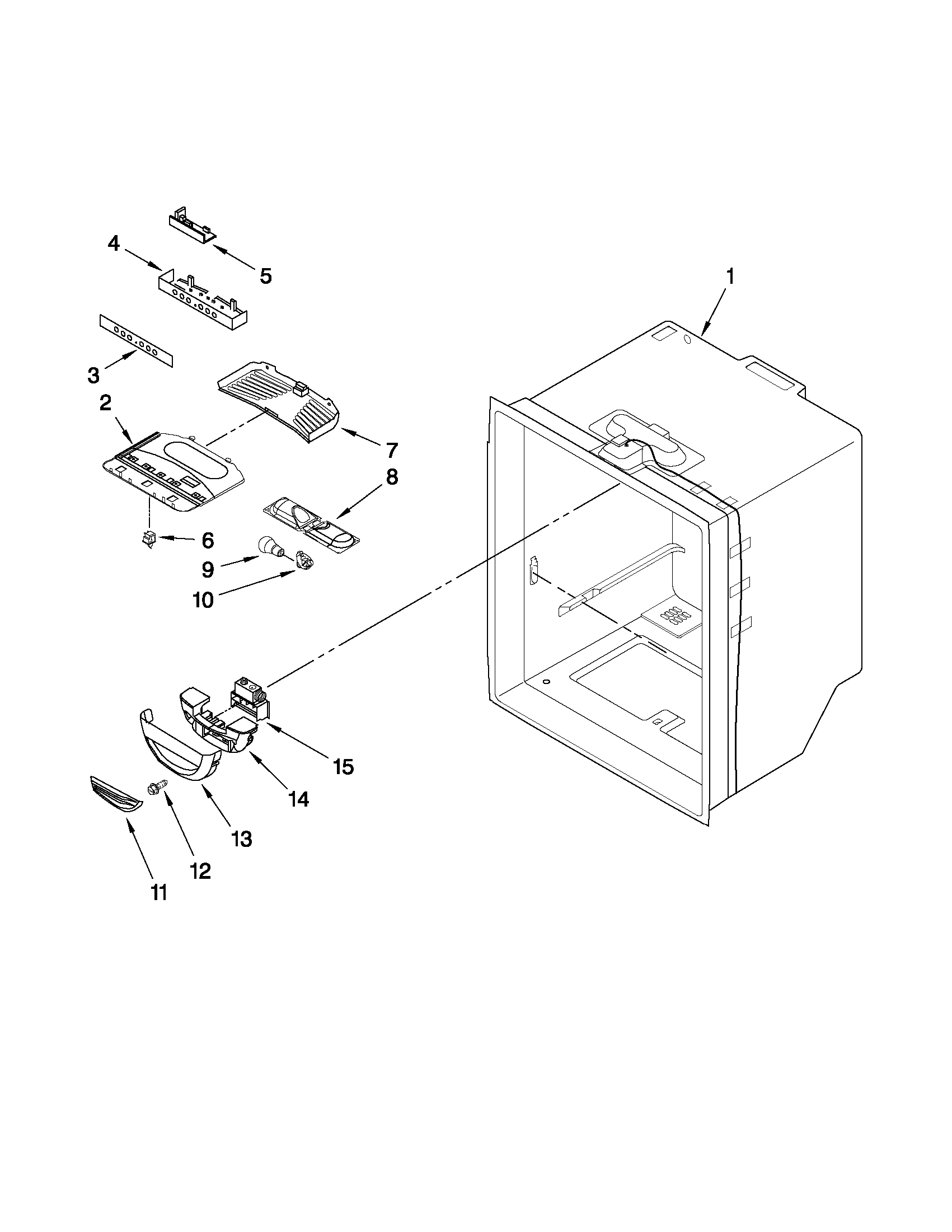 Refrigerator liner parts