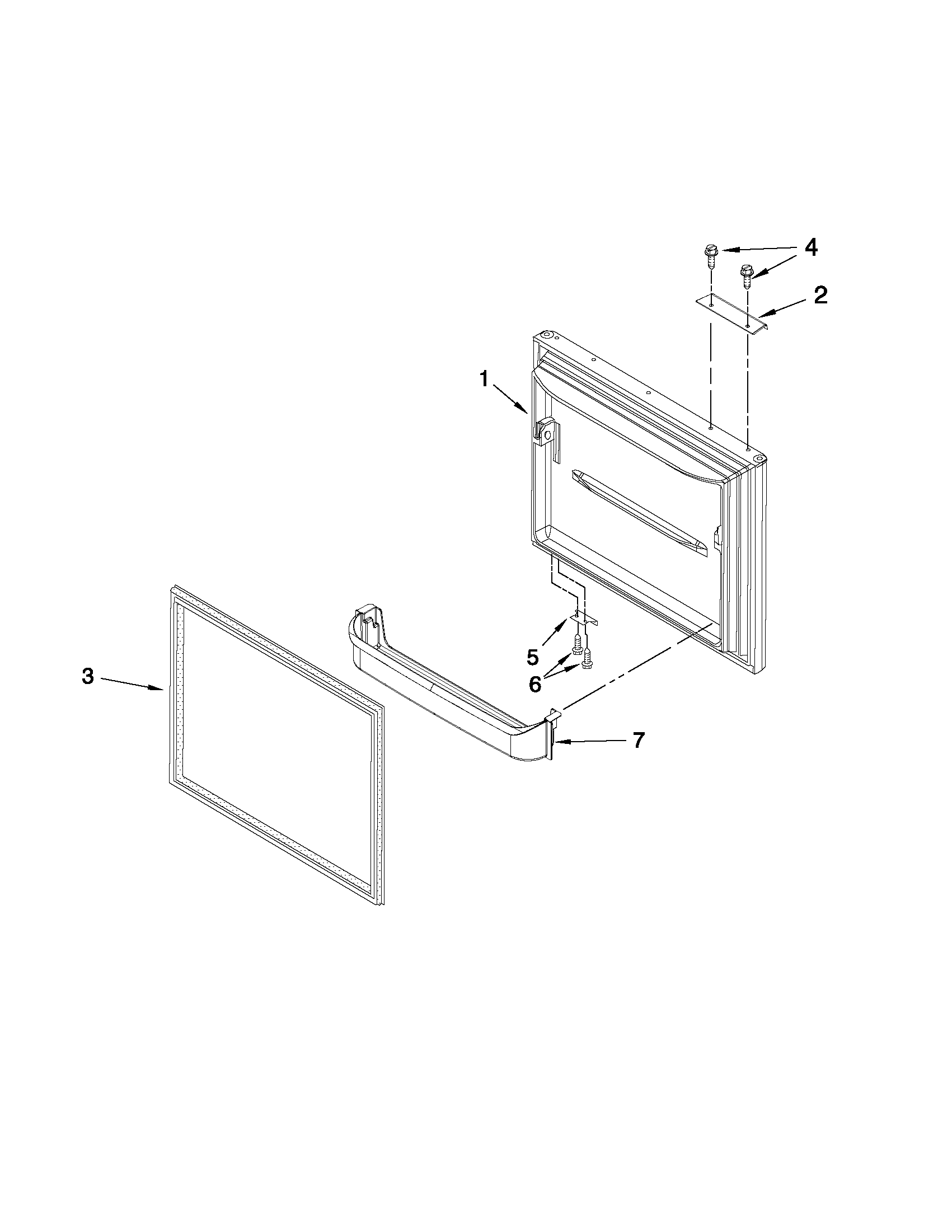 Freezer door parts